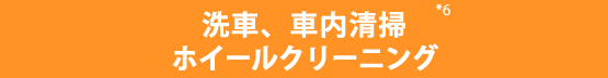 洗車、車内清掃